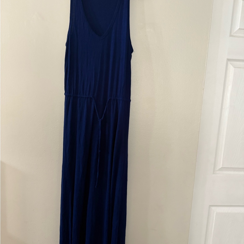 Vivienne Tam Asymmetrical Dress in Navy Blue